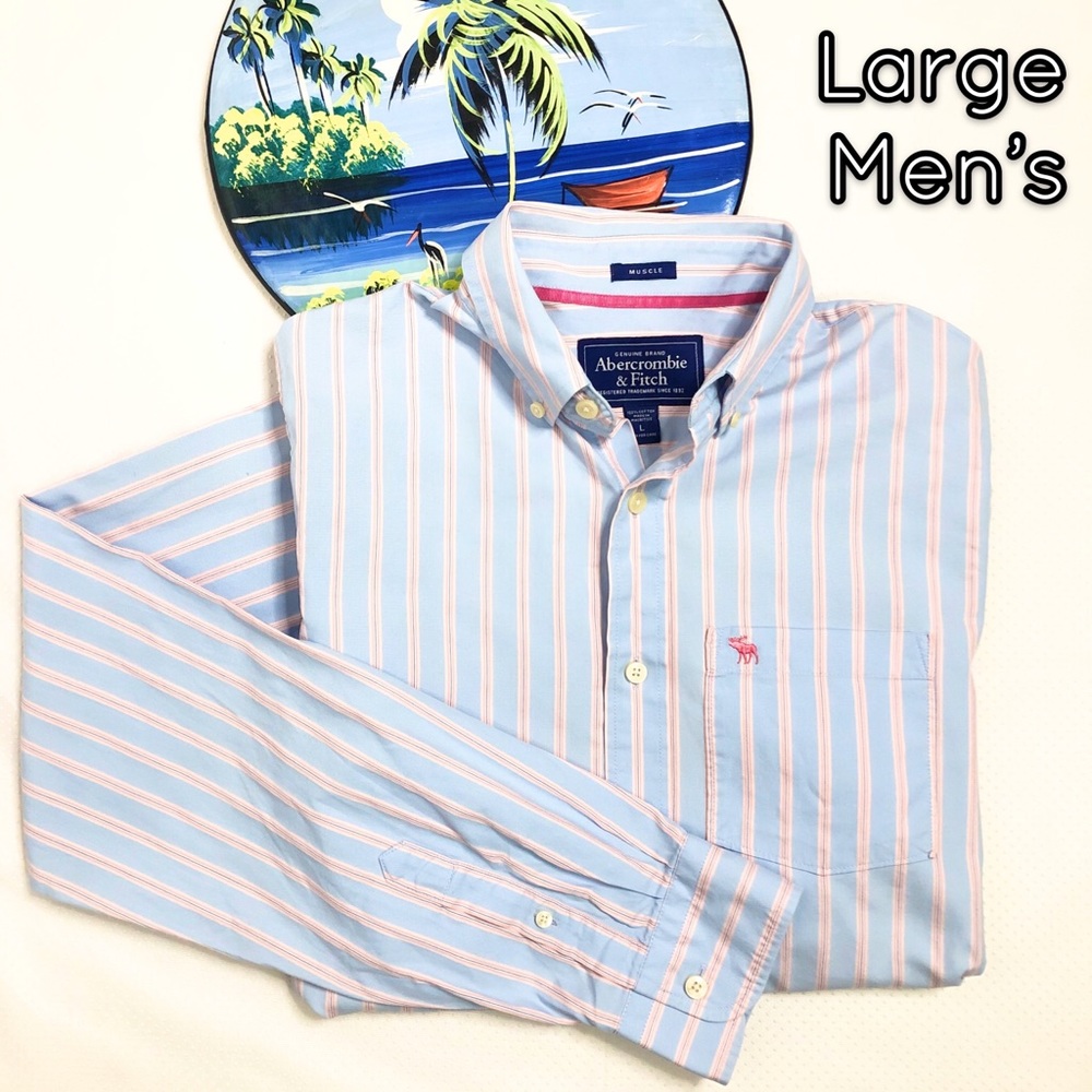 Abercrombie & Fitch button up men’s top - Picture 1 of 8